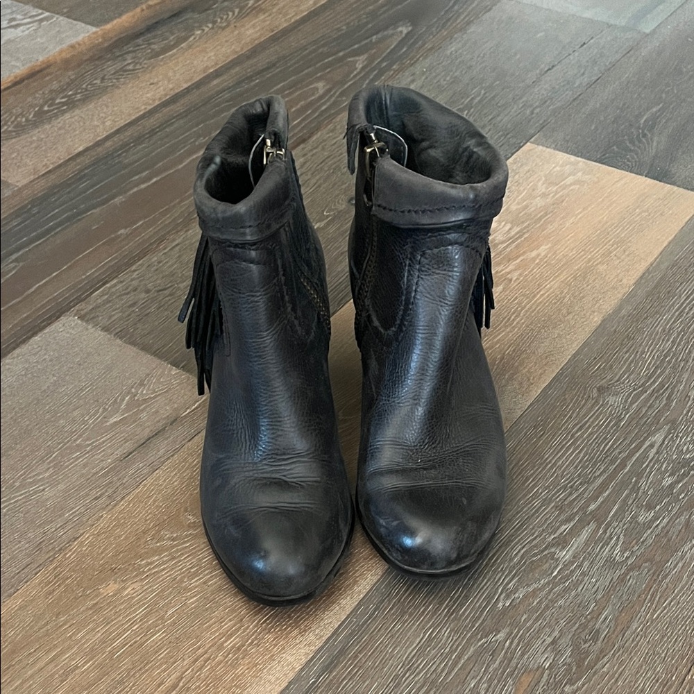 Sam Edelman Black Leather Ankle Booties